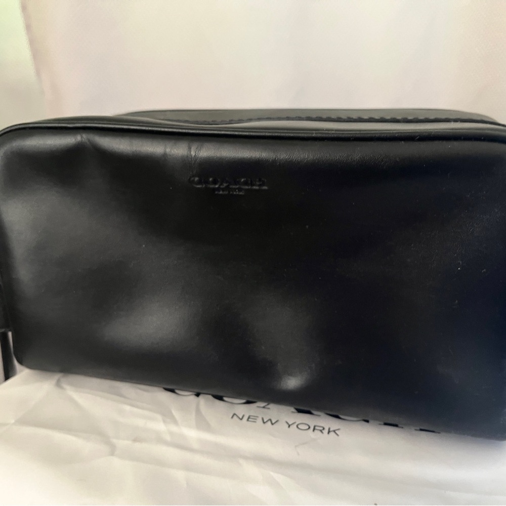Coach Black Toiletry Bag Sleek Design
